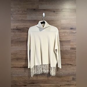 Cream Turtle Neck Sweater